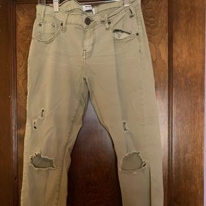 Distressed one teaspoon skinny jeans